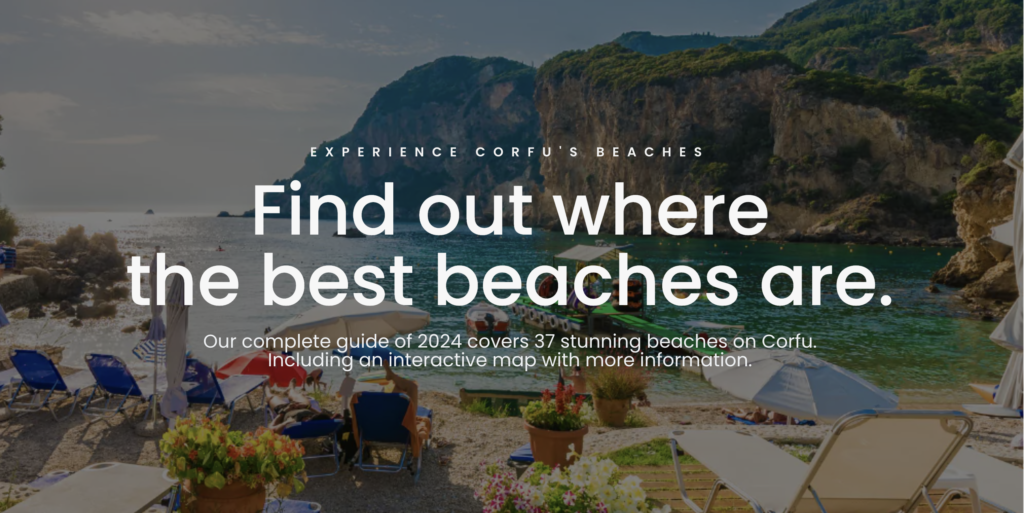 Find out the best beaches of Corfu with The Corfu Island Pass